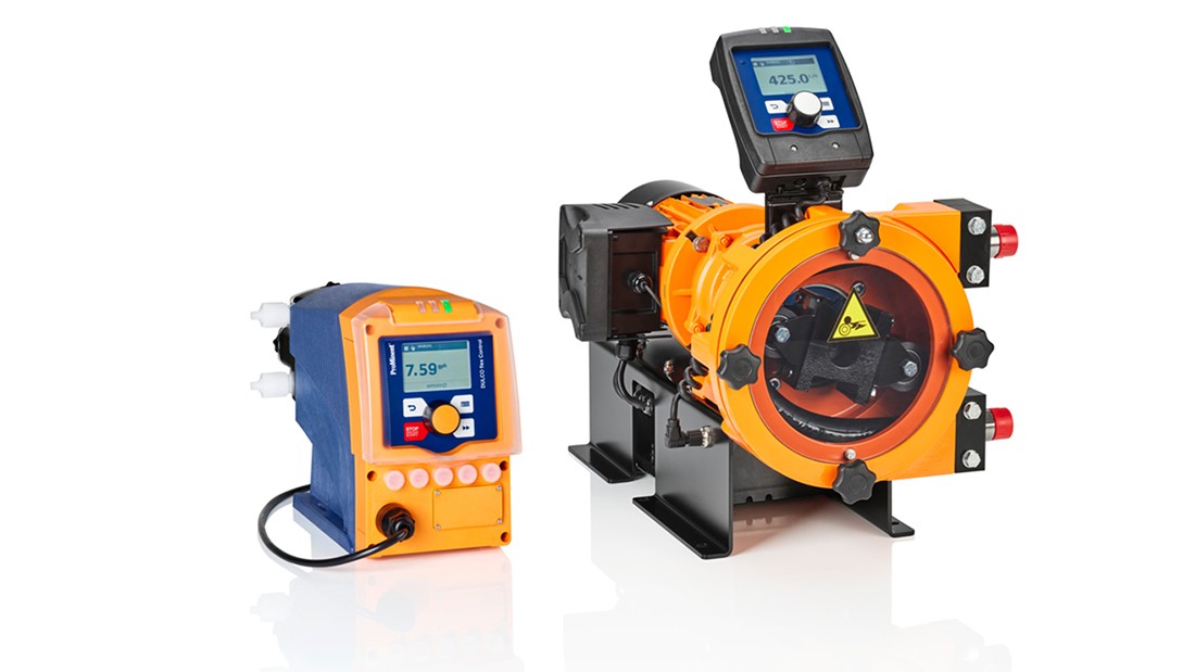 Hose metering pump